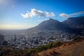 Scenic view of Table Mountain, Cape Town Royalty Free Stock Photo