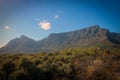 Scenic view of Table Mountain, Cape Town Royalty Free Stock Photo