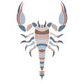 Bright scorpion, zodiac Scorpio sign Royalty Free Stock Photo