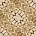 Bright seamless abstract pattern, mandala. Royalty Free Stock Photo
