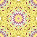 Bright seamless abstract pattern, mandala. Royalty Free Stock Photo