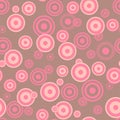 Bright seamless background with a pattern of concentric circles drops Royalty Free Stock Photo