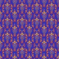 Pattern with uzbek ornament Royalty Free Stock Photo