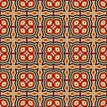 Bright seamless pattern with floral ornament. Colorful abstract background. Ethnic and tribal motifs.