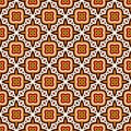 Bright seamless pattern with geometric ornament in Christmas traditional colors. Ethnic and tribal motifs. Royalty Free Stock Photo