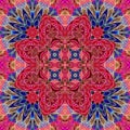 Bright Seamless Pattern With Large Bright Raspberry Blossom Flower. Scarf, Napkin, Carpet, Ceramic Tile