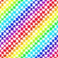 Bright seamless rainbow puzzle pattern Royalty Free Stock Photo