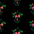Bright seamless spring floral pattern Royalty Free Stock Photo