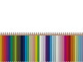 Bright seamless vector pencils background