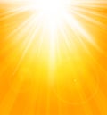 Bright shining sun with lens flare. Royalty Free Stock Photo