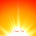 Bright shiny sunburst background