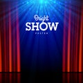 Bright show poster design template