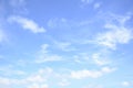 Bright sky with cloud background.