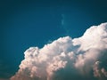 Bright sky and clouds.Big clouds in summer. Royalty Free Stock Photo