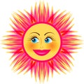Bright smiling sun