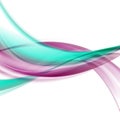 Bright smooth flowing waves abstract background Royalty Free Stock Photo