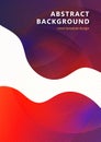 Bright smooth wavy shapes, transparency, many particles. Corporate design template, digital curve, presentation element, banner
