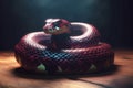 Bright snake. Generate Ai Royalty Free Stock Photo
