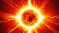 Bright Solar Flare Design Background.