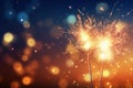 Bright Sparkler newyear background. Generate Ai Royalty Free Stock Photo