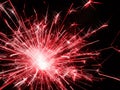 Bright sparklers on black background Royalty Free Stock Photo