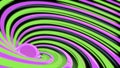 Bright spiral with ball in center. Design. Colorful 3d spiral with lines and ball in center. Ball with expanding