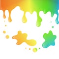 Bright splash rainbow sweet background design