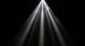 Bright Spotlight Beam Shining Down in Darkness Royalty Free Stock Photo