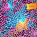 Bright spotted seamless pattern.