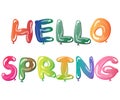 Bright springcard template Hello Spring Royalty Free Stock Photo