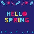 Bright springtime poster.