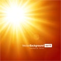 Bright star sun light natural illumination orange space star explosion business background vector Royalty Free Stock Photo