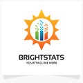 Bright Stats Logo Design Template Inspiration