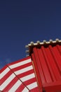 bright stripes at the beach Royalty Free Stock Photo