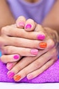 Bright stylish manicure