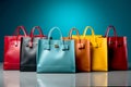 bright stylish shopping bags, Many Women Bag.