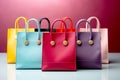 bright stylish shopping bags, Many Women Bag.