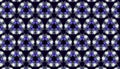 Bright summer botanical pattern with white daisies isolated on a dark blue black background Royalty Free Stock Photo