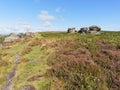 Bright, clear summer day on Birchen Edge.