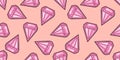 Bright summer pattern in pop art style. 60x pattern. Crystals seamless ornament Royalty Free Stock Photo