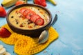 Bright summer smoothie bowl Royalty Free Stock Photo