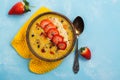 Bright summer smoothie bowl Royalty Free Stock Photo