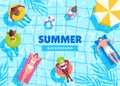 Bright summer vector background Royalty Free Stock Photo