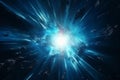 .Bright Sun Explosion in Space. Supernova Sci-Fi Concept Royalty Free Stock Photo