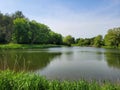 A Beautiful Day at Embro Pond Royalty Free Stock Photo