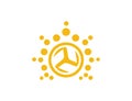 Bright Sun wheel Business Logo