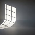 Bright Sunlight Streaming Through Modern Window Royalty Free Stock Photo