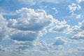 Bright sunny clouds, beautiful sky at day as background Royalty Free Stock Photo