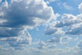 Bright sunny clouds, beautiful sky at day as background Royalty Free Stock Photo