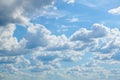 Bright sunny clouds, beautiful sky at day as background Royalty Free Stock Photo